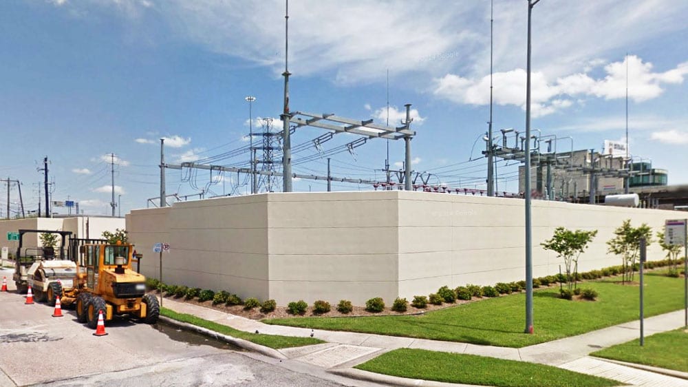 flood protection for electrical substation, Hutchison & Associates, Baytown TX 